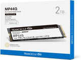 TEAMGROUP TM8FFD002T0C101 MP44Q 2TB SLC Cache Gen 4x4 M.2 2280 PCIe 4.0 w/NVMe Laptop, Desktop, NAS SSD Read to 7000MB/s