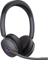 Yealink 1208714 WH68 Hybrid DECT&Bluetooth Wireless Headset Active Noise Cancellation Dual Ear Zoom, Teams Certified