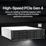 QNAP 22-Bay 3U rackmount NAS, Intel Xeon E-2336 ,32 GB ECC DDR4, USB 3.2 Gen2,550W redundant TS-H2287XU-RP-E2336-32G-US