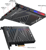 AVerMedia GC570D Live Gamer Duo Dual HDMI 1080p PCIe Video Capture Card, Stream 4k60 HDR and FHD 240fps Pass-Through