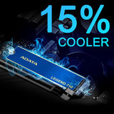ADATA ALEG-710-1TCS Legend 710 M.2 1TB PCIe Gen3 x4 M.2 2280 Solid State Drive, Speed up to 2,400 MB/s, 3D NAND
