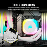 Corsair iCUE Link H150i Liquid CPU Cooler 360mm AIO QX120 RGB Fans, Intel LGA 1700, AMD AM5 (White) CW-9061006-WW
