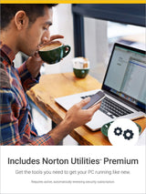 Norton 21389902 360 Deluxe 5 Devices Antivirus software with Auto Renewal - Includes VPN, PC Cloud Backup & Dark Web Monitoring powered by LifeLock [Key Card]