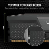 Corsair CMK32GX5M2E6000C36 Vengeance DDR5 RAM 32GB (2x16GB) 6000MHz CL36 Intel 3.0 XMP iCUE Computer Memory - Black