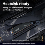 Crucial T705 1TB PCIe Gen5 NVMe M.2 SSD - Up to 13,600 MB/s - Game Ready - Internal Solid State Drive CT1000T705SSD3
