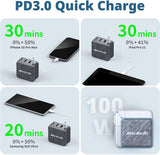 AverMedia Core Go Portable Charger Steam Deck Dock, Fast Charging USB C Hub, Compatible w/ iPhone, iPad, Laptop, PC Gaming (BLACK) GC313BLACK