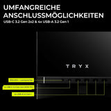 TRYX C-L700N-NN0H-G0K LUCA L70 Midi-Tower Tempered Glass ARGB PC case - Black