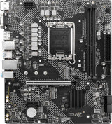 MSI PRO H610M-G DDR4 Motherboard (12th/13th/14th Gen Intel Core, LGA 1700 Socket, DDR4, PCIe 4, SATA 6Gb/s, mATX)