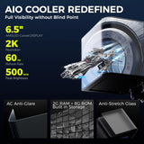 TRYX Panorama 360 Muti-Compatible ARGB AMOLED L-Shaped 3D Anamorphic Display Custom AIO Cooler (Black) L-P360A-AS3M-G0K