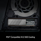 Arctic ACOTH00002A M2 Pro Heatsink Cooler for M.2 2280 SSD, Compatible w/ PC & Gaming Consoles, for Dual, Single - Silver