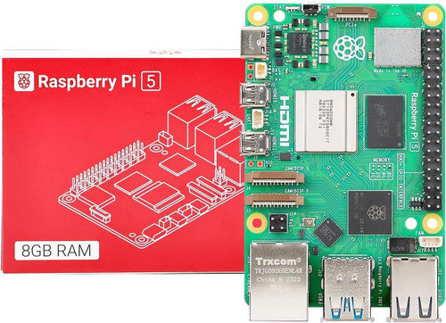 Raspberry Pi 5 8GB RAM Broadcom BCM2712 Arm Cortex-A76 2.4GHz Quad-core 64-bit Single Board Computer (Raspberry Pi 5 8GB)