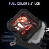 DarkFlash DF-DV360S-BK Liquid CPU Cooler LCD Screen ARGB PWM Radiator Aio Compatible w/Intel 1851/1700,AMD AM4/AM5 Black