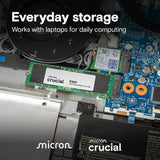 Crucial CT1000E100SSD8 E100 1TB M.2 NVMe PCIe Gen4 Internal SSD, Up to 5,000MB/s, Laptop & Desktop Compatible