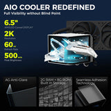 TRYX Panorama 360 Muti-Compatible AMOLED L-Shaped 3D Anamorphic Display Custom AIO Cooler (Black) L-P360N-DS3M-G0K