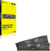 Corsair CMK32GX5M2B6000Z30 Vengeance DDR5 32GB (2x16GB) DDR5 6000MHz CL30 AMD Expo Intel XMP iCUE  Computer Memory - Gray