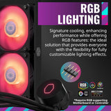 Cooler Master MasterLiquid ML240L RGB V2, Close-Loop AIO CPU Liquid Cooler, Gen3 Dual Chamber Pump, SickleFlow 120 PWM ARGB, AMD Ryzen AM5/AM4, Intel LGA1700/1200 MLW-D24M-A18PC-R2