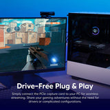 AVerMedia HDMI Capture Card, Live Streamer Ultra HD 4K60 Pass-Through on PS5, PS4 Pro, Xbox, Switch Games (GC571)