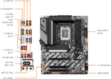 Gigabyte Z890 UD WIFI6E Intel Core Ultra (Series 2) LGA 1851 Motherboard, ATX, DDR5, 3X M.2, PCIe 5.0, USB C, 2.5GbE LAN