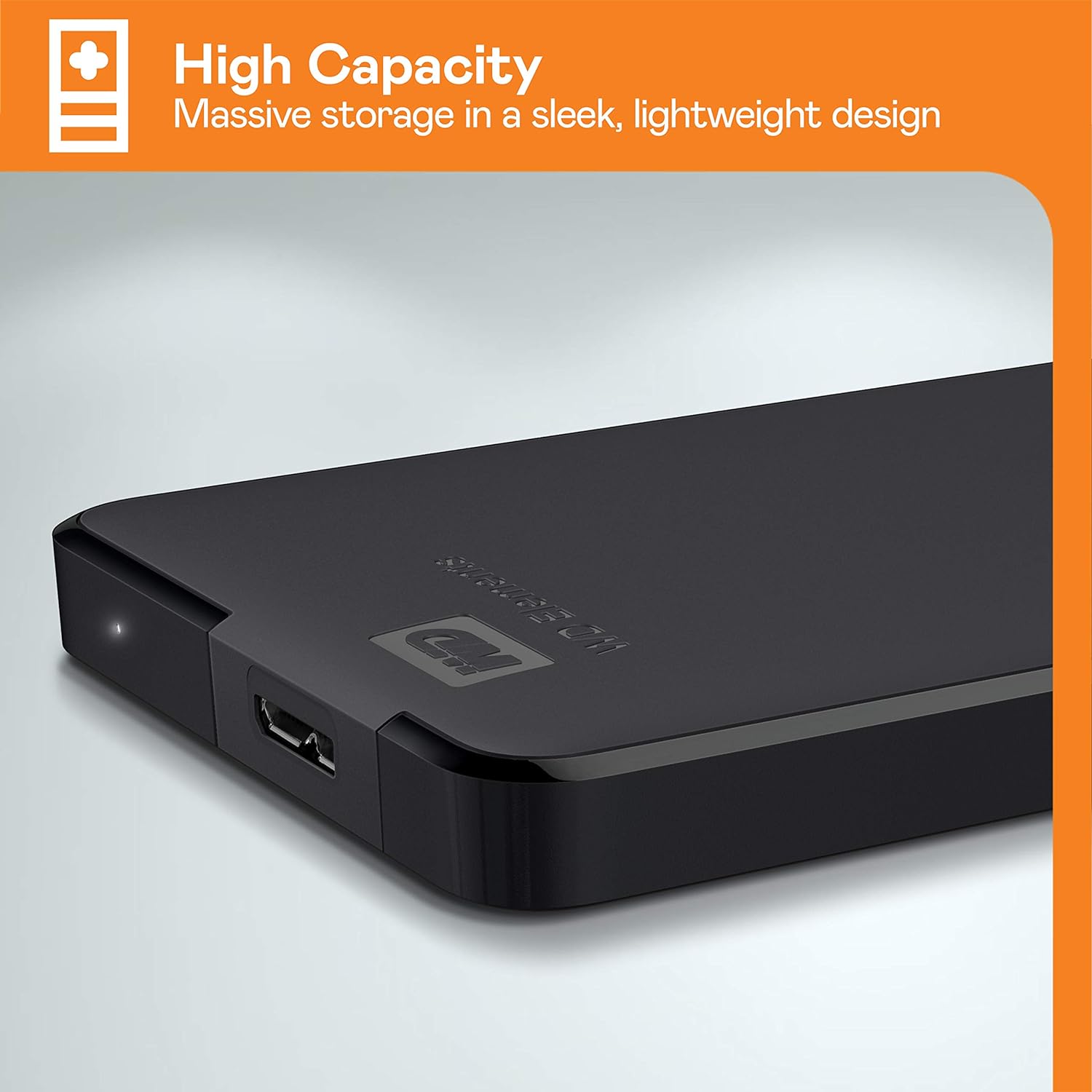 WD 2TB Elements Portable External Hard Drive HDD, USB 3.0
