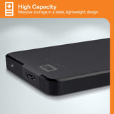 WD 2TB Elements Portable External Hard Drive HDD, USB 3.0, Compatible with PC, Mac, PS4 & Xbox - Black WDBU6Y0020BBK-WESN