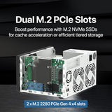 QNAP Ultra-High Speed 8 Bay NAS. Intel Core i7 12C (8 P+ 4 E) /20T processor, 32GB  DDR4 RAM, 350W PSU TVS-H874-i7-32G-US