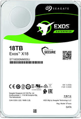 Seagate Exos X18 18 TB Enterprise Hard Drive 7200 RPM SATA 6Gb/s 256MB Cache 3.5-Inch HDD ST18000NM000J