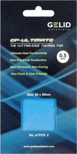 Gelid Solutions GP-Ultimate 15W-Thermal Pad 90x50x0.5mm (2pcs). Excellent Heat Conduction, Ideal Gap Filler TP-VP04-A