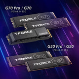 TEAMGROUP TM8FFE001T0C129 T-Force G50 1TB NVMe PCIe Gen4x4 M.2 2280 Gaming SSD