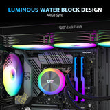 DarkFlash DF-DG360D-BK Liquid CPU Coole ARGB PWM Daisy Chain Connection Fans AIO Compatible w/Intel 1851/1700,AMDAM4/AM5