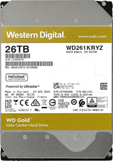 WD WD261KRYZ Gold 26TB Enterprise Class Hard Disk Drive - 7200 RPM Class SATA 6Gb/s 512MB Cache 3.5 Inch