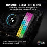 Corsair CMH64GX5M2B6000Z40 VENGEANCE RGB DDR5 64GB (2x32GB) DDR5 6000MHz CL40 AMD Intel XMP iCUE  Computer Memory - Grey