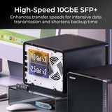 QNAP TS-632X-4G-US 6-Bay ARM-based NAS, Quad Core 2.0GHz, 4GB DDR4 RAM, 10GbE(SFP+), 2.5GbE and PCIe Gen3 Expansion Slot