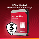 WD WD20EFPX 2TB WD Red Plus NAS Internal Hard Drive HDD - 5400 RPM, SATA 6 Gb/s, CMR, 64 MB Cache, 3.5"