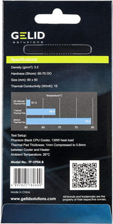 Gelid Solutions GP-Ultimate 15W-Thermal Pad 90x50x1.5mm (2pcs). Excellent Heat Conduction, Ideal Gap Filler TP-VP04-C