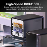 QNAP TS-432X-4G-US 4-Bay ARM-based NAS ,Quad Core 2.0GHz, 4GB DDR4 RAM, 10GbE(SFP+), 2.5GbE and PCIe Gen3 Expansion Slot
