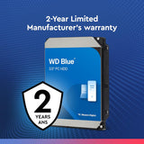 WD Blue 4TB Desktop Hard Disk Drive HDD - 5400 RPM SATA 6Gb/s 256MB Cache 3.5 Inch WD40EZAX
