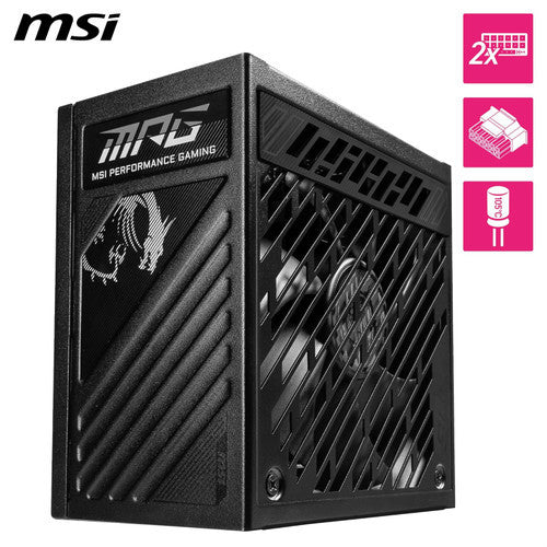 MSI MPG A1250GS PCIE5.1 ATX 3.1 Gaming Power Supply - Full Modular-80 Plus Gold Certified 1250W ATX PSU,10 Year Warranty