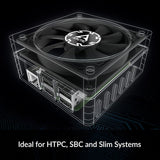 ARCTIC P8 Slim PWM PST Case Fan 80mm case fan with PWM control Slim Profile PWM Splitter ACFAN00295A