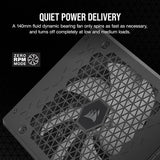 Corsair CP-9020281-NA HX1200i Fully Modular Ultra, Low Noise ATX Power Supply, Fluid Dynamic Bearing Fan, 80 Plus Platinum Efficiency - Black