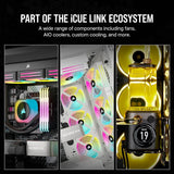 Corsair iCUE Link H150i Liquid CPU Cooler 360mm AIO QX120 RGB Fans, Intel LGA 1700, AMD AM5 (White) CW-9061006-WW