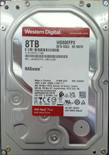 WD 8TB WD Red Plus NAS Internal Hard Drive HDD 5640 RPM, SATA 6 Gb/s, CMR, 256 MB Cache, 3.5" (WD80EFPX)
