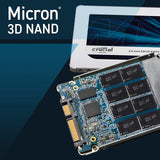 Crucial MX500 1TB 3D NAND SATA 2.5-inch 7mm (with 9.5mm adapter) Internal SSD CT1000MX500SSD1