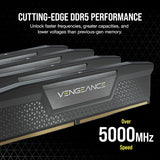 Corsair CMK16GX5M1B5200C40 Vengeance DDR5 RAM 16GB (1x16GB) 5200MHz CL40 Intel XMP 3.0 Computer Memory – Black