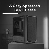 TRYX C-F500F-FM1E-G0K FLOVA F50 Mid-Tower ATX Case Fabric-Crafted Tempered Glass ATX Case Quiet Cross-Flow  360mm - Black
