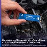 WD 1TB Blue SN5000 NVMe Internal Solid State Drive SSD - PCIe Gen 4.0, M.2 2280, Up to 5,150 MB/s WDS100T4B0E