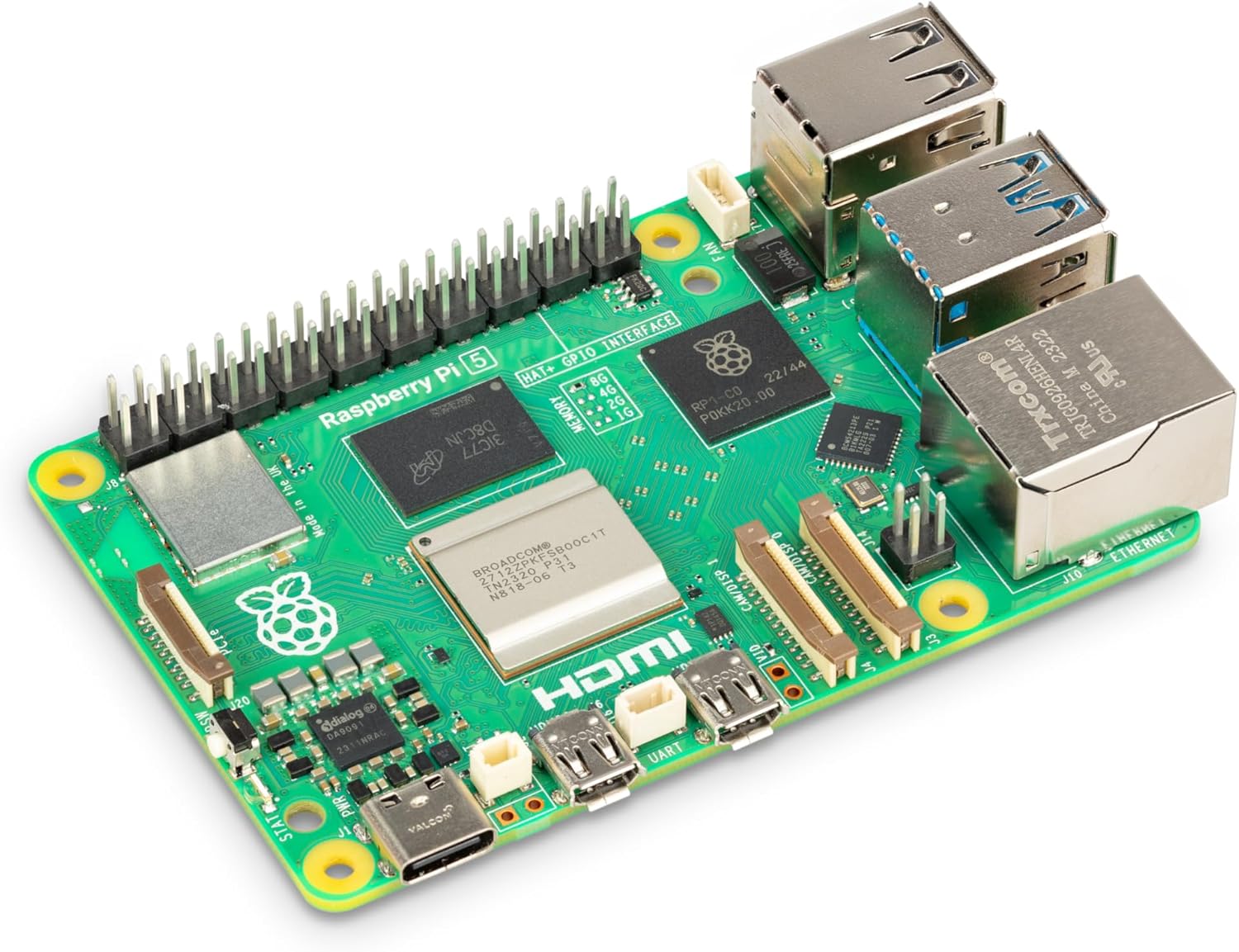 Raspberry Pi 5 2GB (2GB) RAM Broadcom BCM2712 Arm Cortex-A76 2.4GHz Quad-core 64-bit Single Board Computer