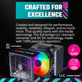 Cooler Master XG850 Plus Platinum ARGB Fully Modular, 850W, ATX 12V Ver 2.53,100% Japanese Capacitors MPG-8501-AFBAP-XUS