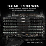 Corsair CMK16GX4M2B3200C16 Vengeance LPX DDR4 RAM 16GB (2x8GB) 3200MHz Intel AMD Desktop Computer Memory - Black