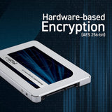 Crucial MX500 1TB 3D NAND SATA 2.5-inch 7mm (with 9.5mm adapter) Internal SSD CT1000MX500SSD1