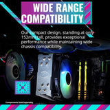 Cooler Master Hyper 212 Spectrum V3 ARGB 120mm 4-Pin PWM 1750RPM Air Cooler - Black (RR-S4NA-17PA-R1)